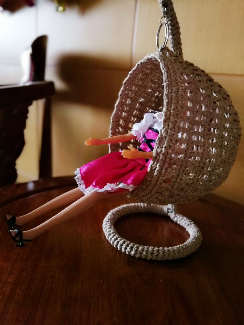 娃娃编织吊篮