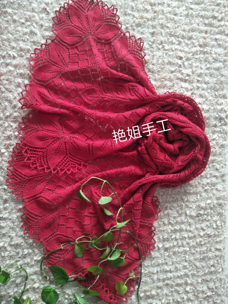 六月雪群织艾米丽_披肩围巾帽子(棒针)_编织人生论坛