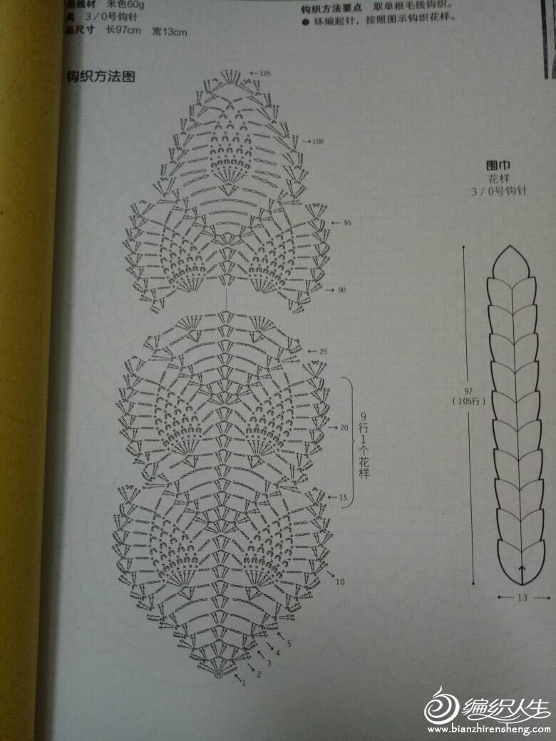 两款钩针围巾