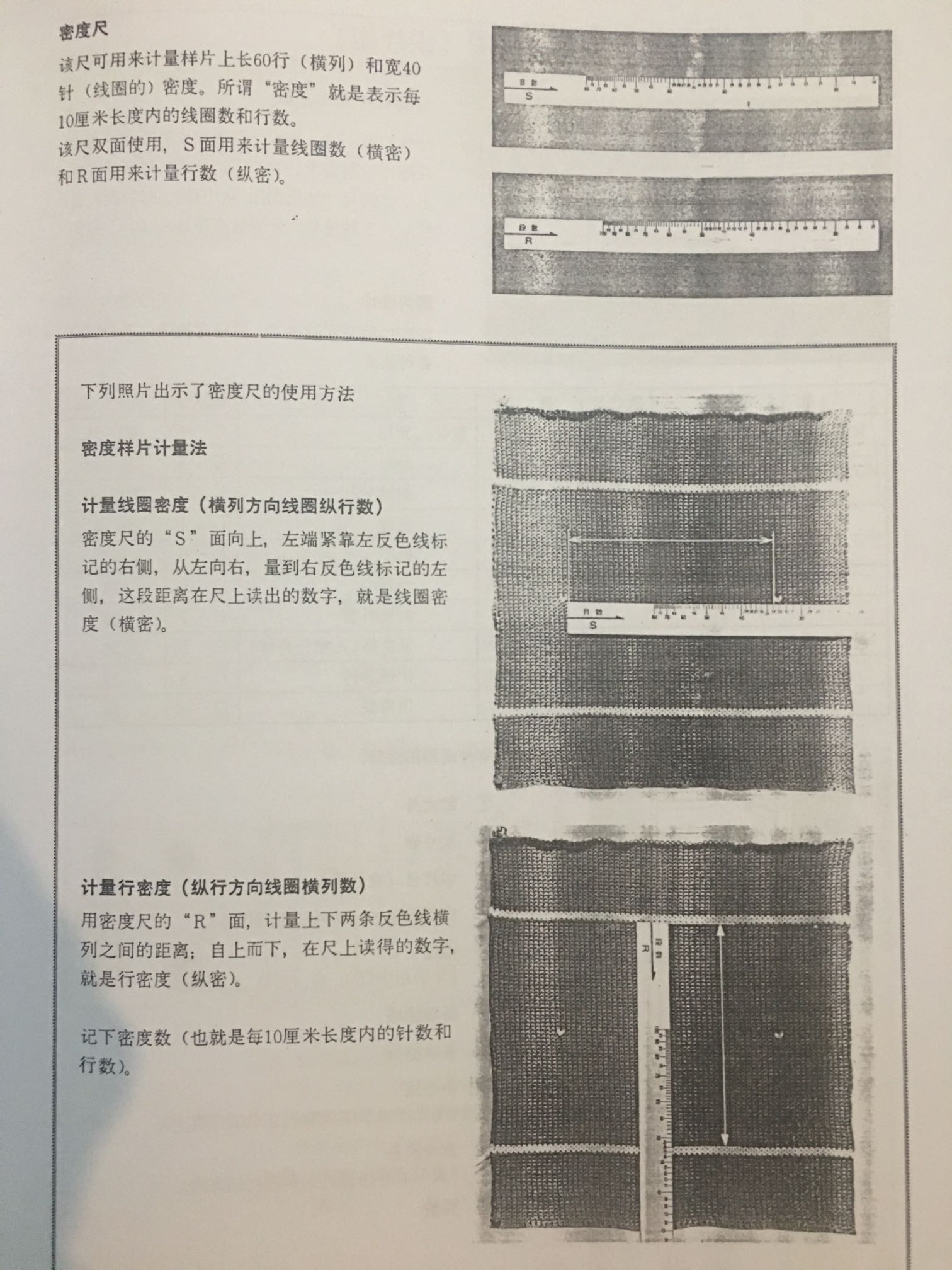 编织机编织密度尺1