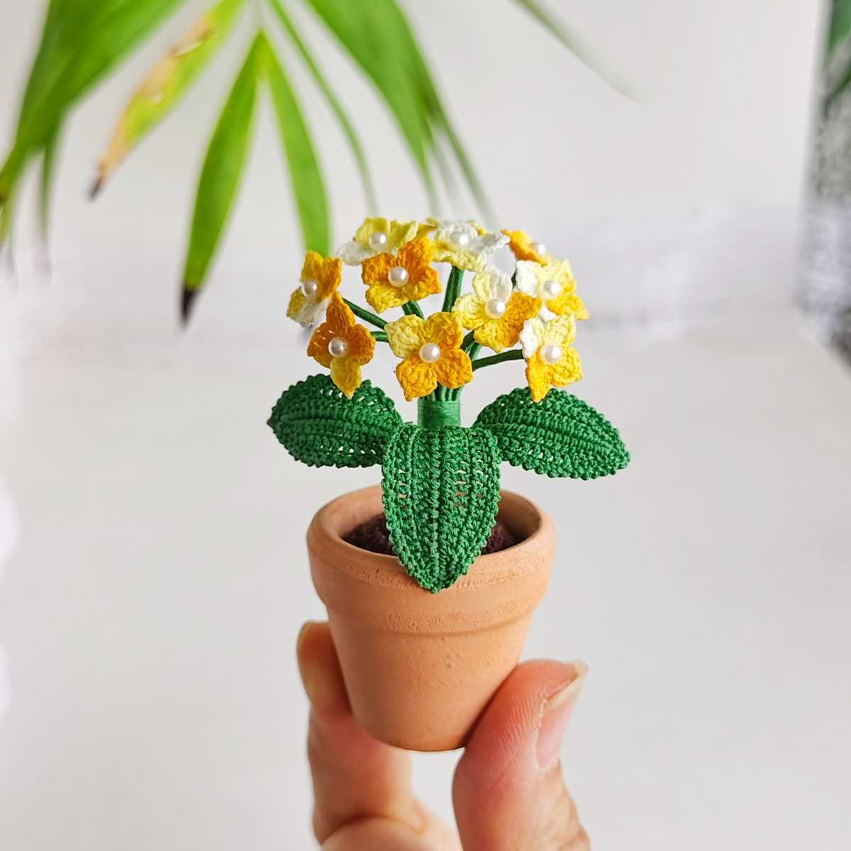 钩针绣球花束