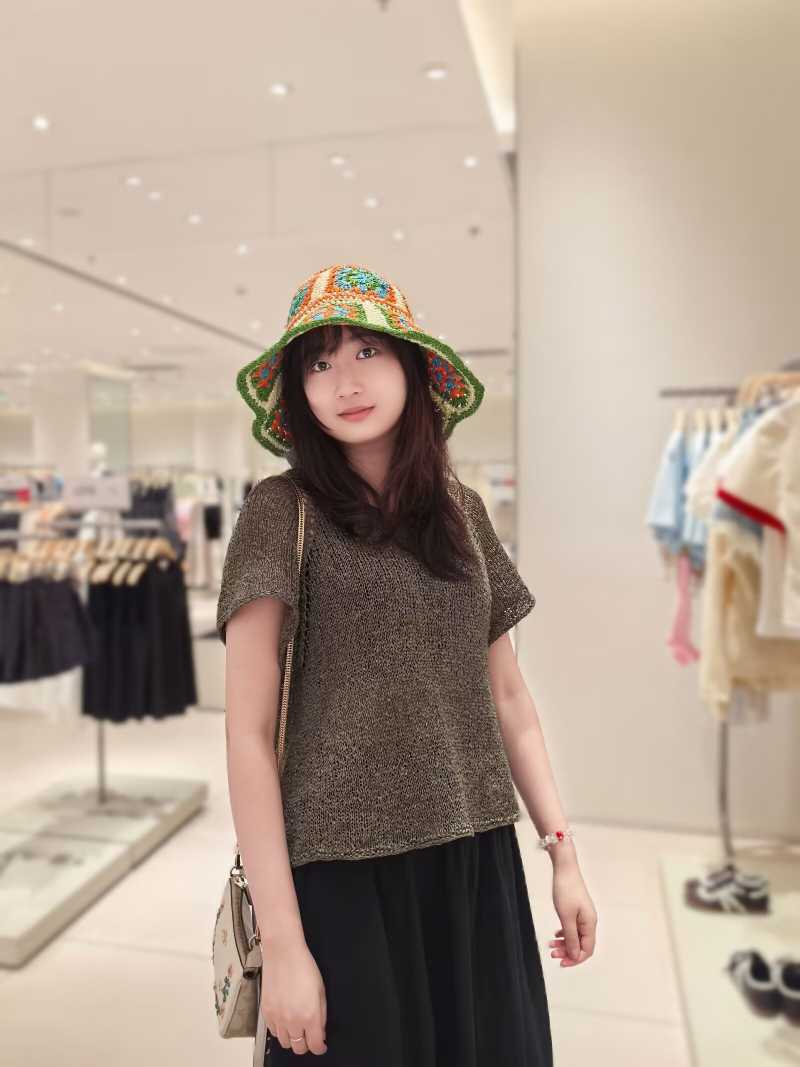 女士棒針短袖