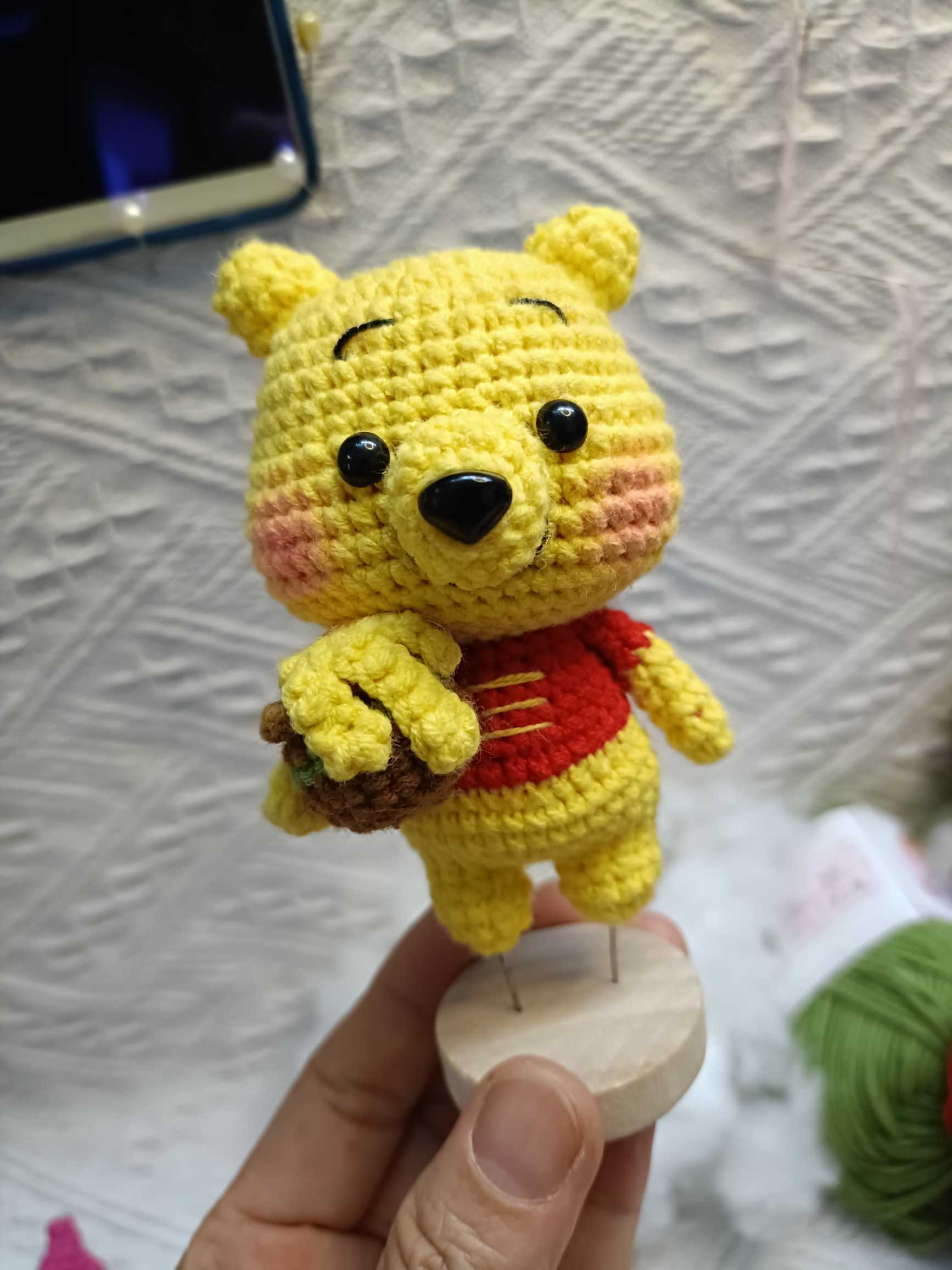 钩针维尼小熊