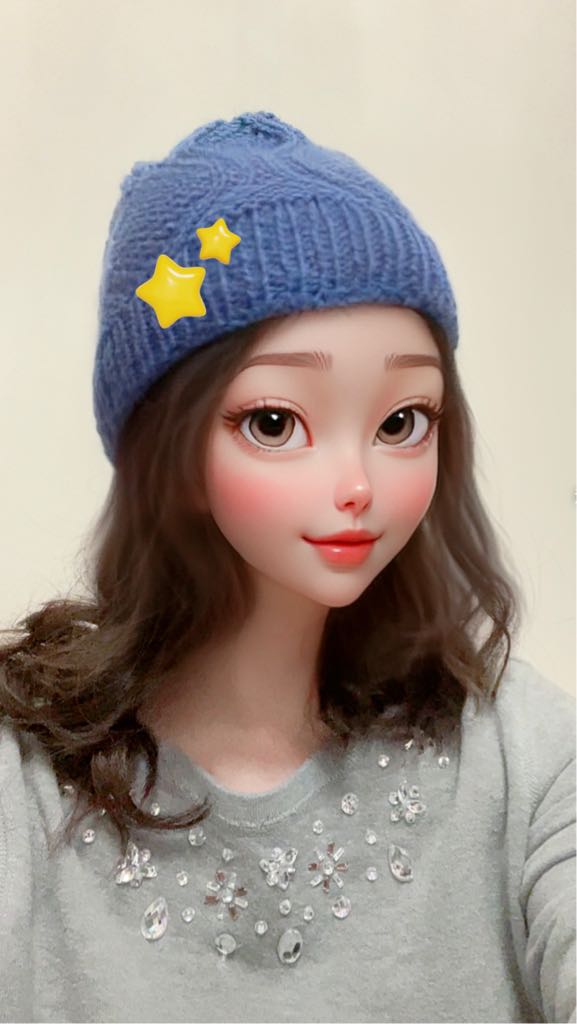 棒针女士毛线帽