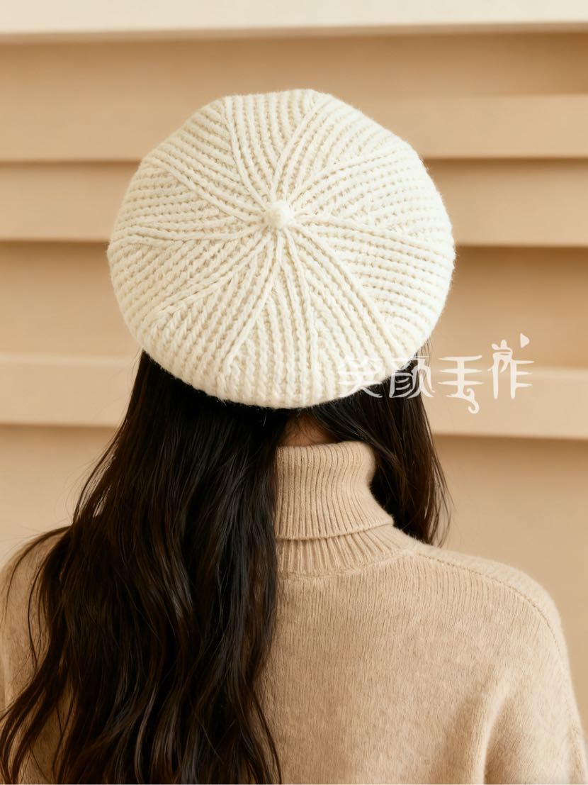 钩针贝雷帽作品秀