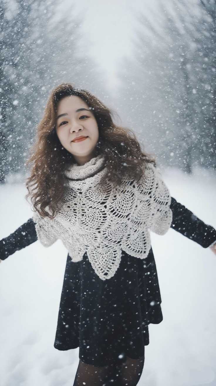 钩针披肩