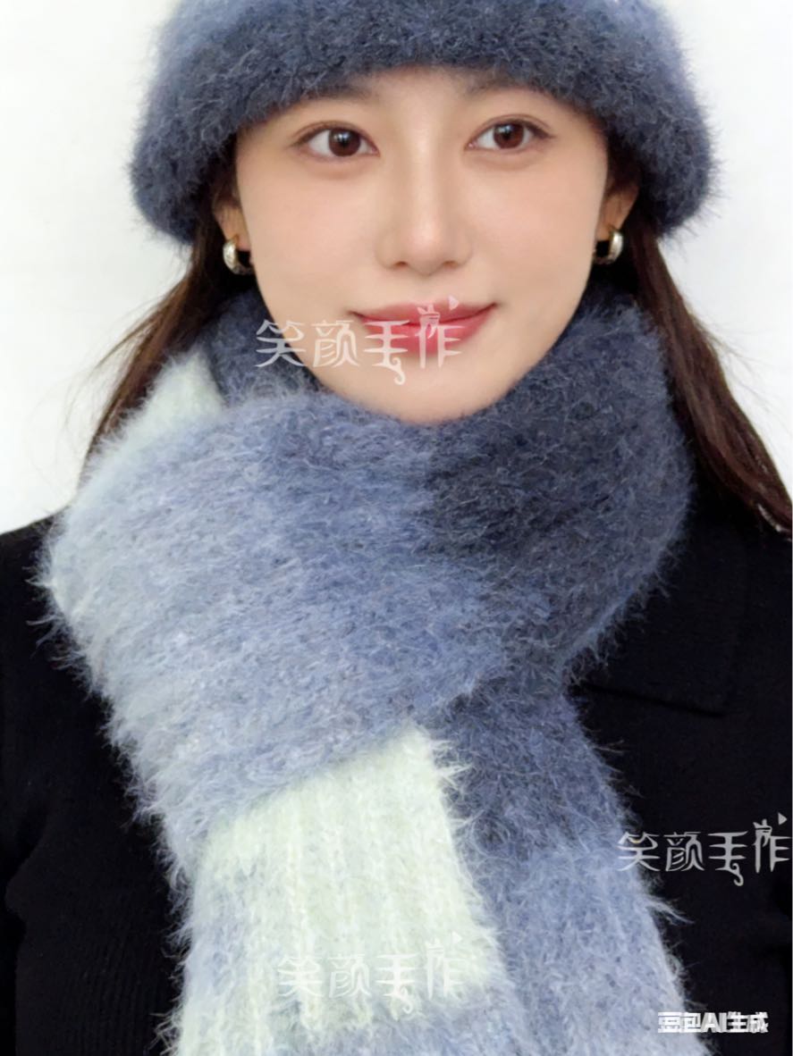棒针女士围巾帽子