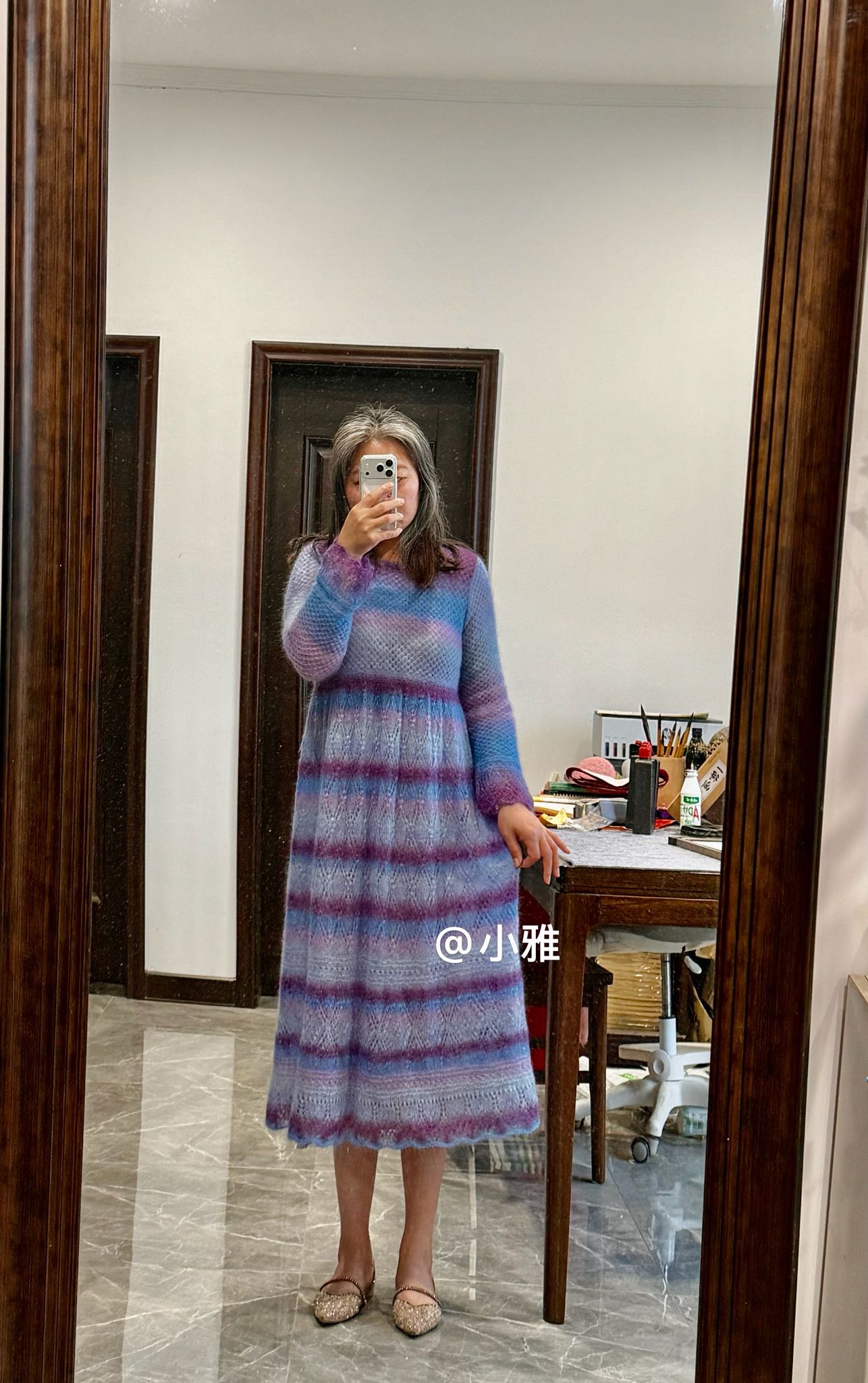 女士棒针连衣裙