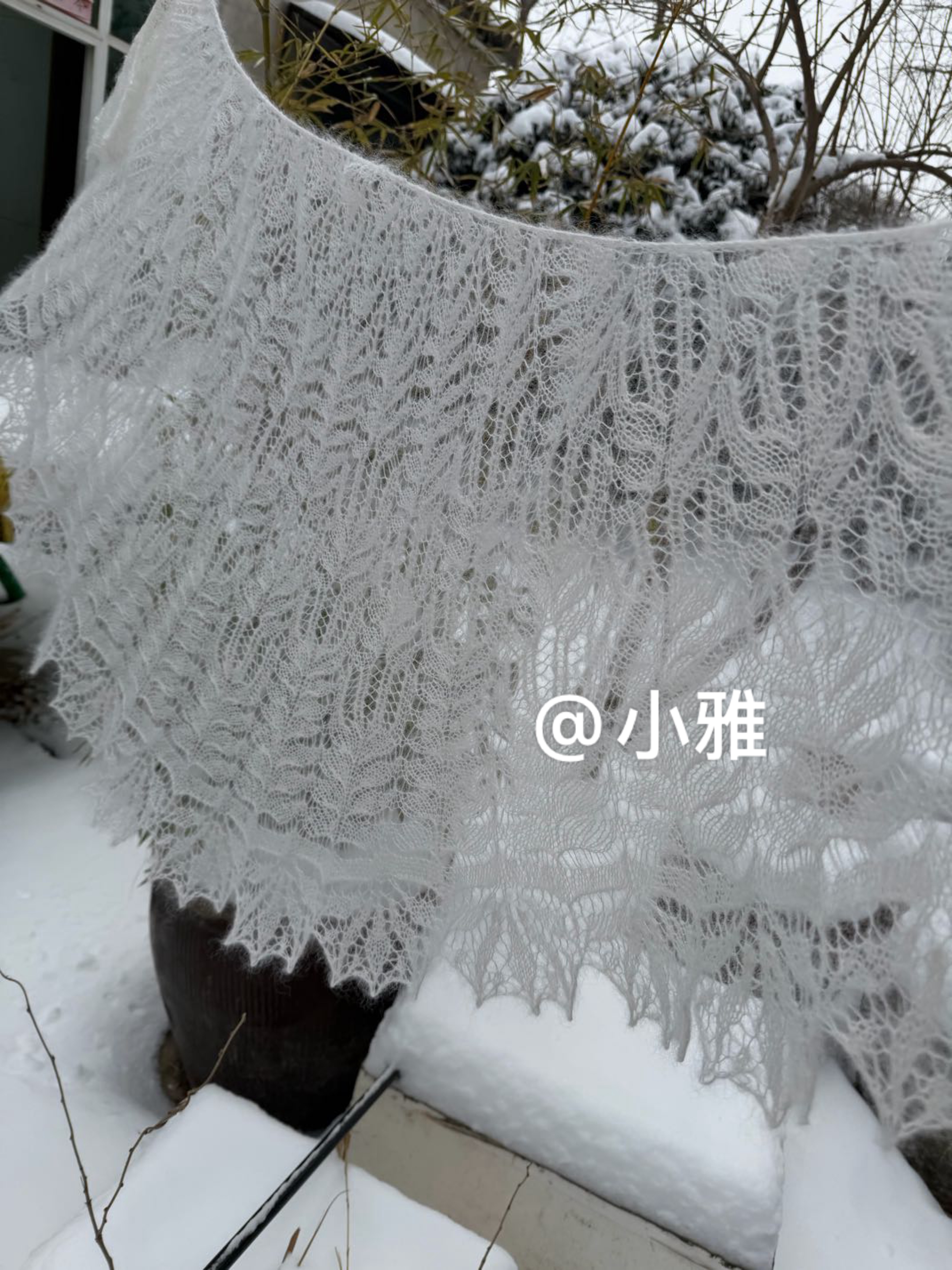 棒针棕榈披肩