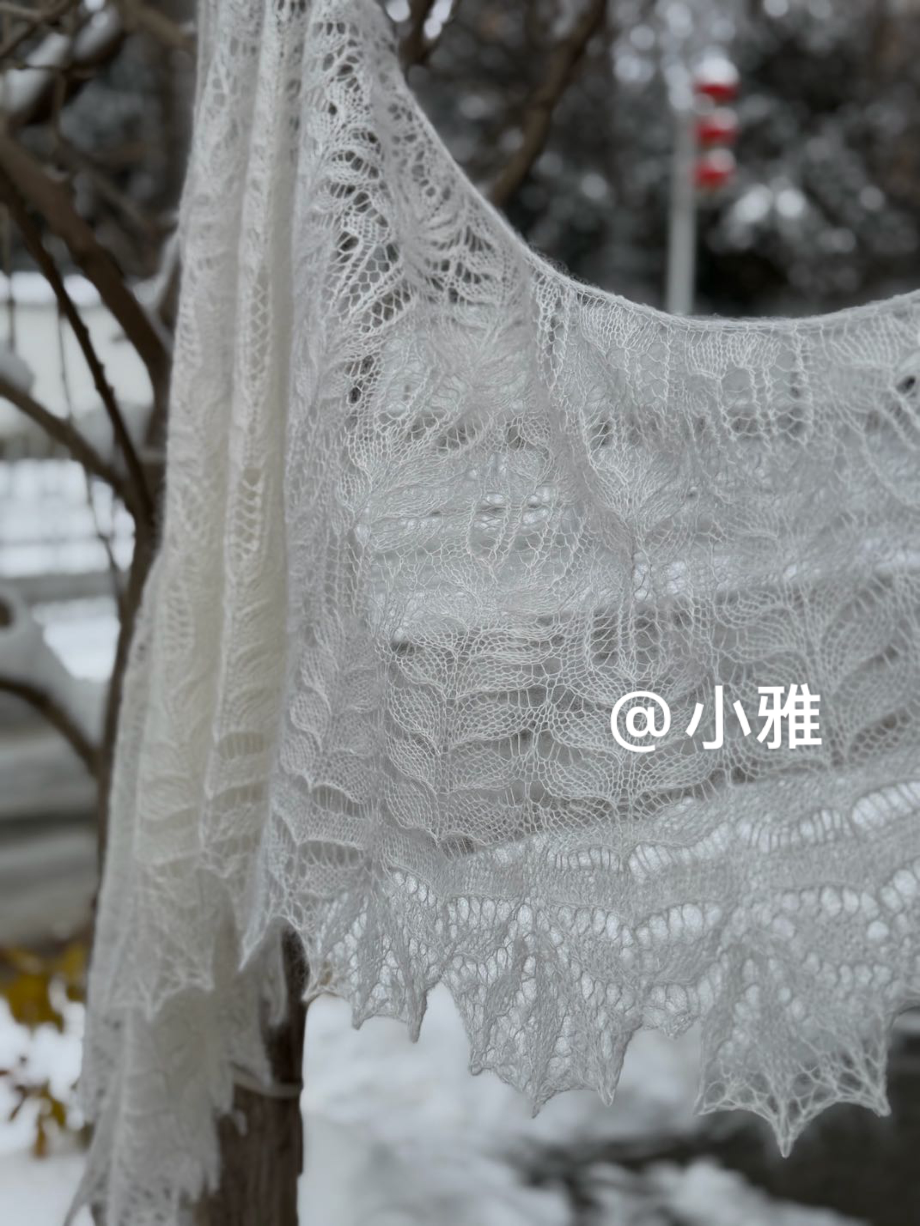 棒针披肩