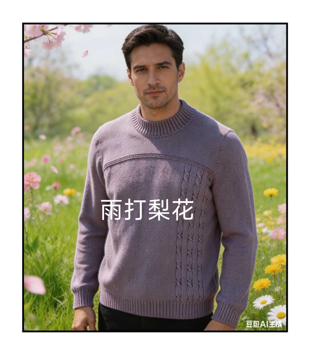 棒针男士毛衣