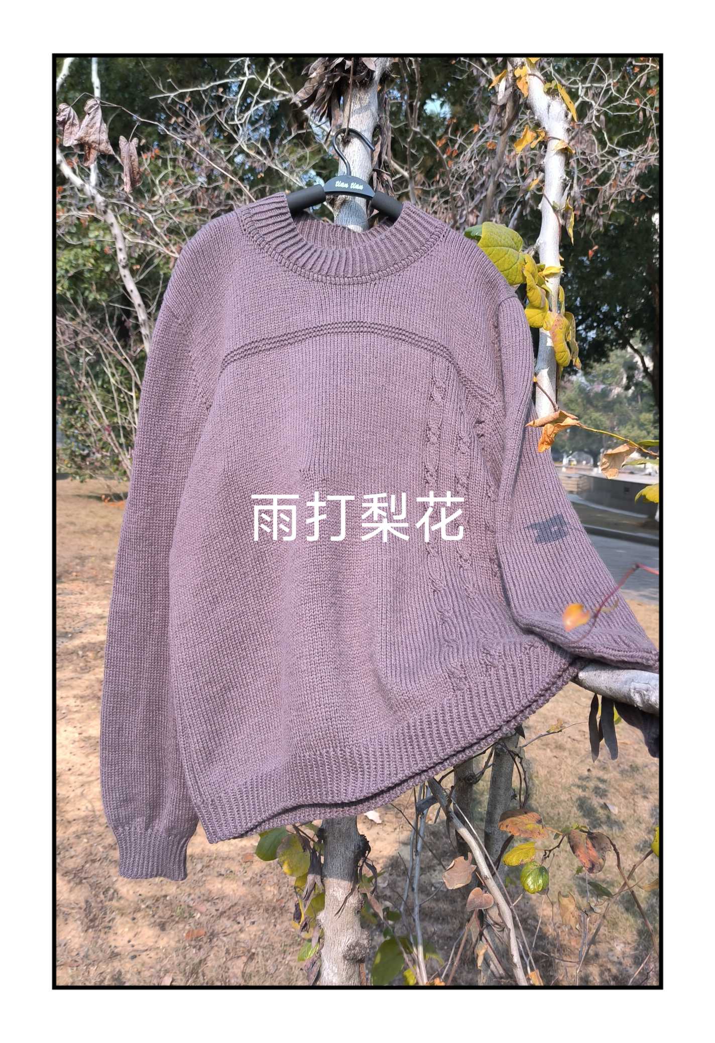男士圆领毛衣