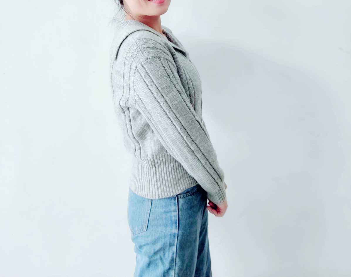 棒针女士开衫