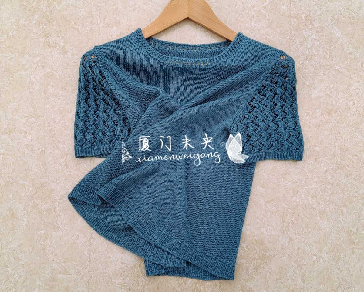 棒针亚麻衫