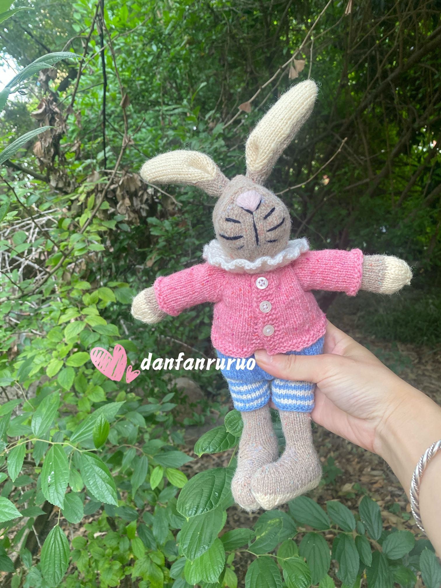 棒针玩偶兔子