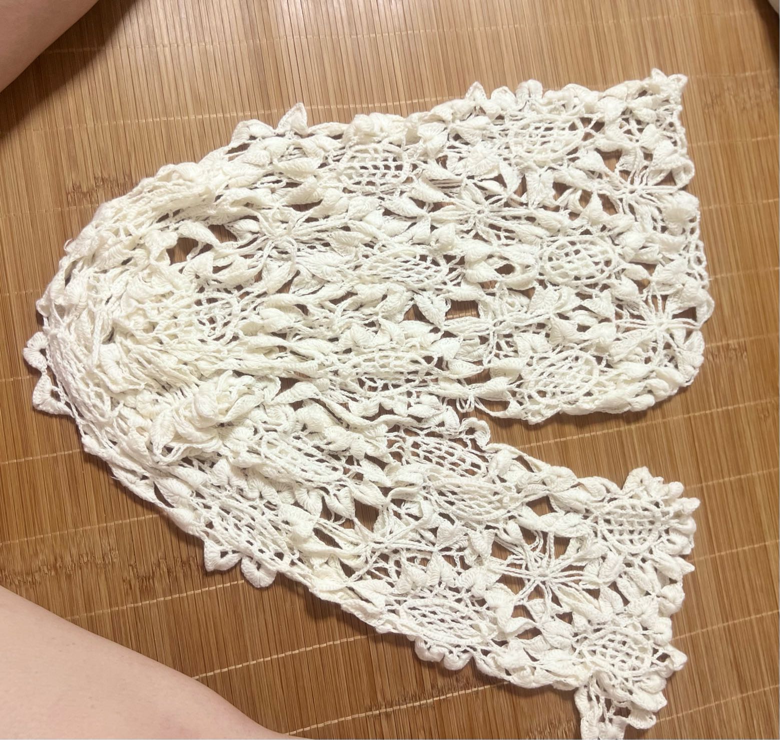 钩针拼花围巾